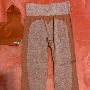 PINK ULTIMATE leggings and lounge bra set